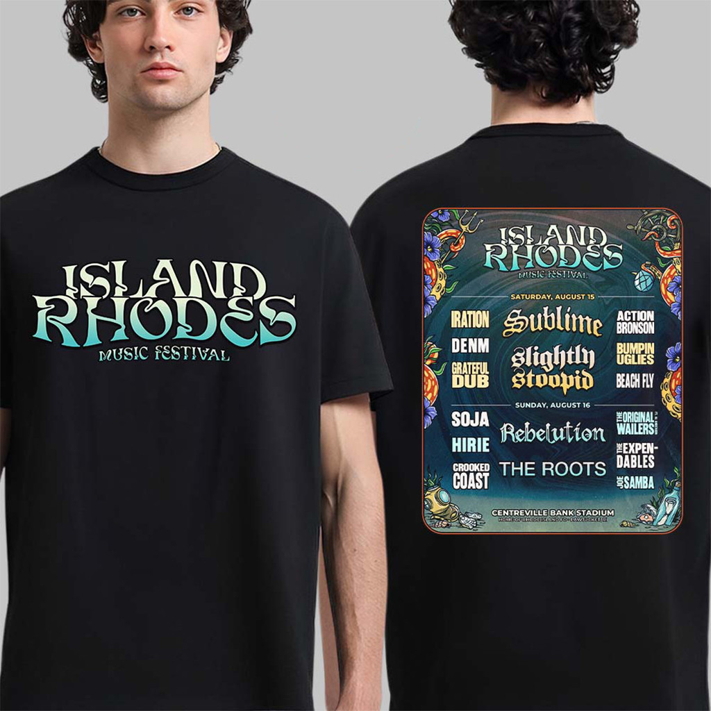 Island Rhodes Music Festival Merch 2026 In Rhodes Island At Centreville Bank Stadium T-Shirt - Kdjoy Island Rhodes Music Festival Merch 2026 In Rhodes Island At Centreville Bank Stadium T-Shirt - Kdjoy
