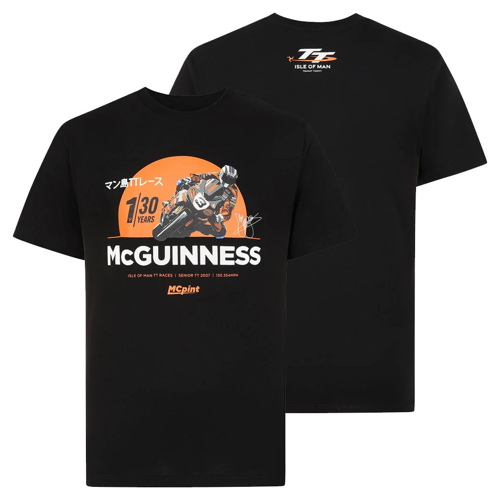 Isle Of Man TT Races Merch 2026 John McGuinness HM Plant T-Shirt Black Gift For Motorcycle Fans - Kdjoy