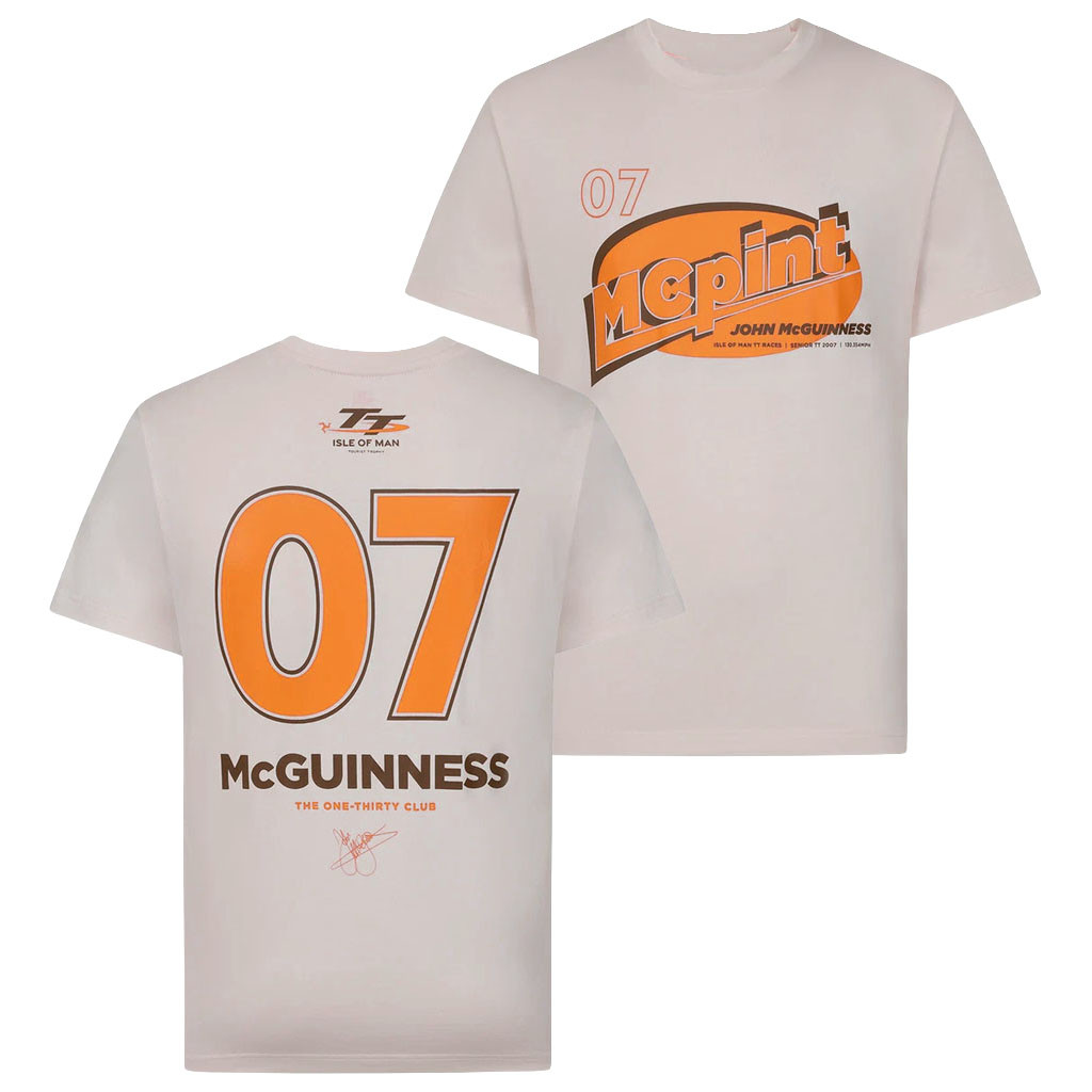 Isle Of Man TT Races Merch 2026 John McGuinness McPint T-Shirt Gifts For Motorcycle Lovers - Kdjoy