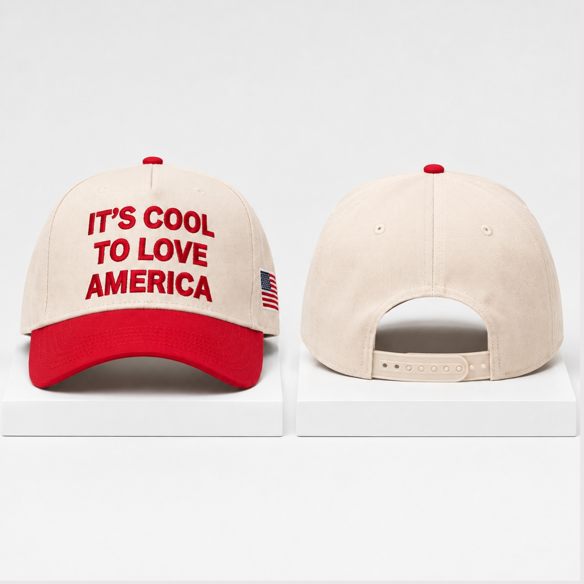 It's Cool To Love America 2026 Hat Embroidered Patriotic Gifts For Him - Kdjoy It's Cool To Love America 2026 Hat Embroidered Patriotic Gifts For Him - Kdjoy