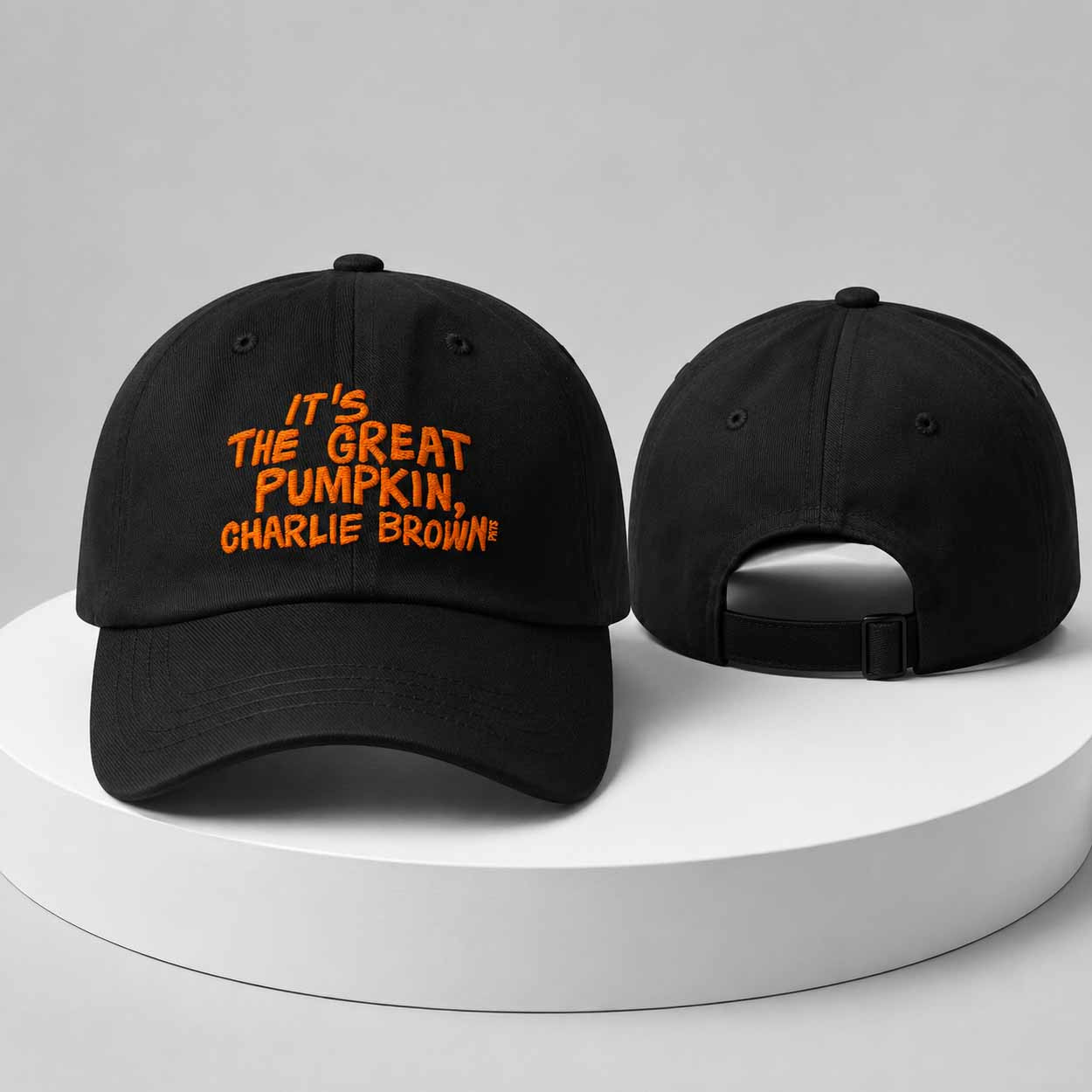 It's The Great Pumpkin Charlie Brown Dat Hat Embroidered Halloween Gifts For Friends - Kdjoy It's The Great Pumpkin Charlie Brown Dat Hat Embroidered Halloween Gifts For Friends - Kdjoy