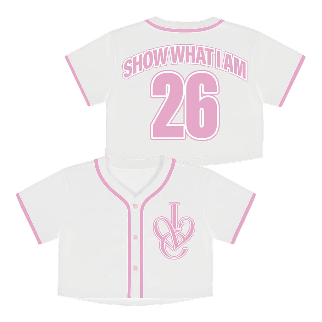 Ive Merch 2026 Show What I Am Baseball Jersey White Ive World Tour Merch Gift For DIVE - Kdjoy Ive Merch 2026 Show What I Am Baseball Jersey White Ive World Tour Merch Gift For DIVE - Kdjoy