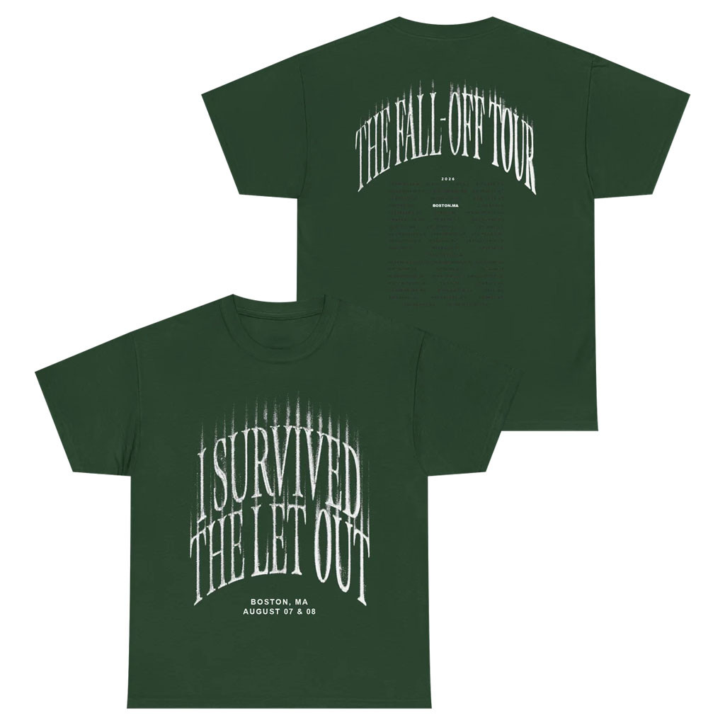 J Cole Fall Off Tour Merch 2026 I Survived The Let Out T-Shirt Boston Shirt Gift For Rap Fans - Kdjoy