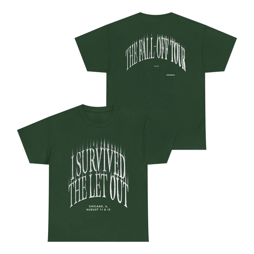 J Cole Fall Off Tour Merch 2026 I Survived The Let Out T-Shirt Chicago J Cole Concert Merch - Kdjoy