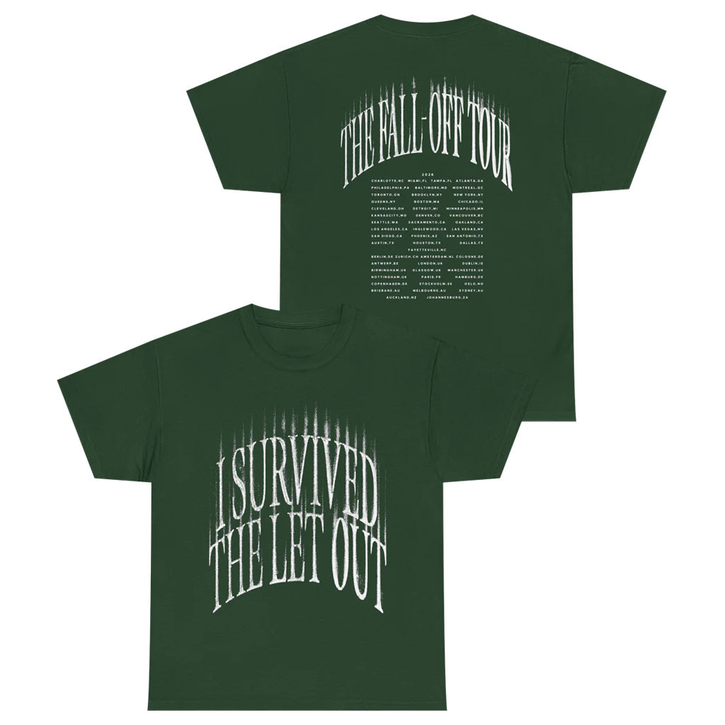 J Cole Fall Off Tour Merch 2026 The Let Out T-Shirt J Cole Merch Concert Outfits For Rap Fans - Kdjoy J Cole Fall Off Tour Merch 2026 The Let Out T-Shirt J Cole Merch Concert Outfits For Rap Fans - Kdjoy