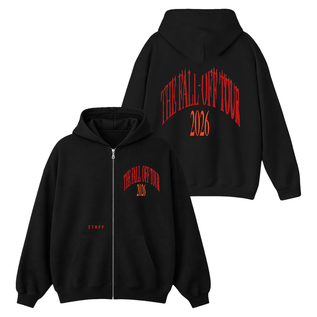 J Cole Fall Off Tour Merch 2026 Tour Staff Zip Hoodie J Cole Merch Present For Hip Hop Fans - Kdjoy