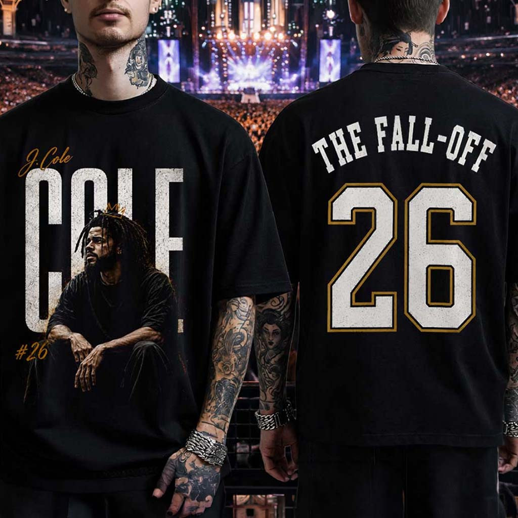 J Cole The Fall Off Music Fan Gift T-Shirt J Cole Merch Gifts For Rapper Fans - Kdjoy