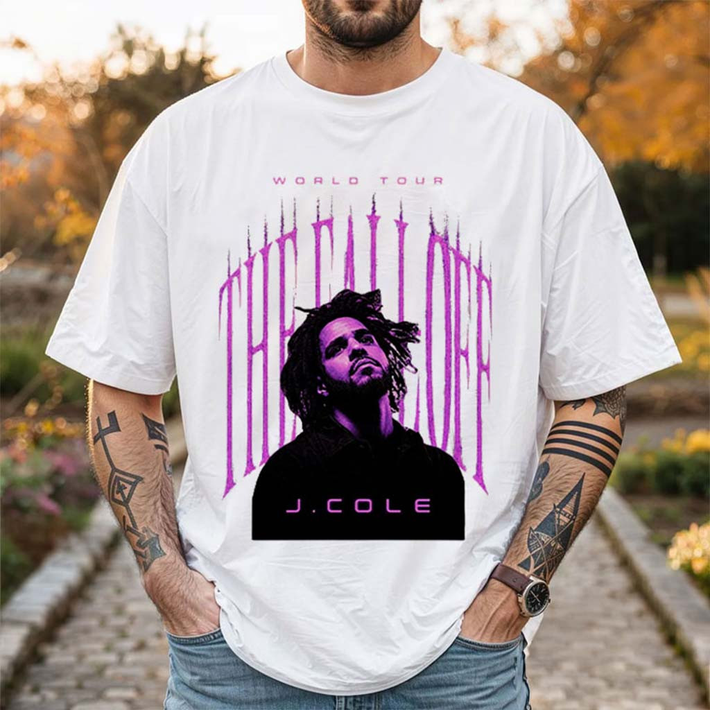 J Cole The Fall Off World T-Shirt J Cole Merch Hip Hop Rap Concert Outfits Gift For Fans J Cole The Fall Off World T-Shirt J Cole Merch Hip Hop Rap Concert Outfits Gift For Fans