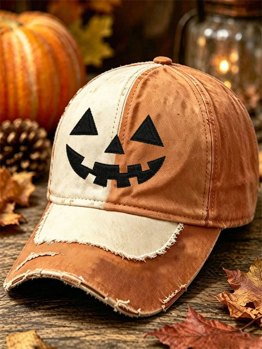Jack O Lantern Pumpkin Face Hat Halloween Cap Cool Gifts For Fans - Kdjoy Jack O Lantern Pumpkin Face Hat Halloween Cap Cool Gifts For Fans - Kdjoy