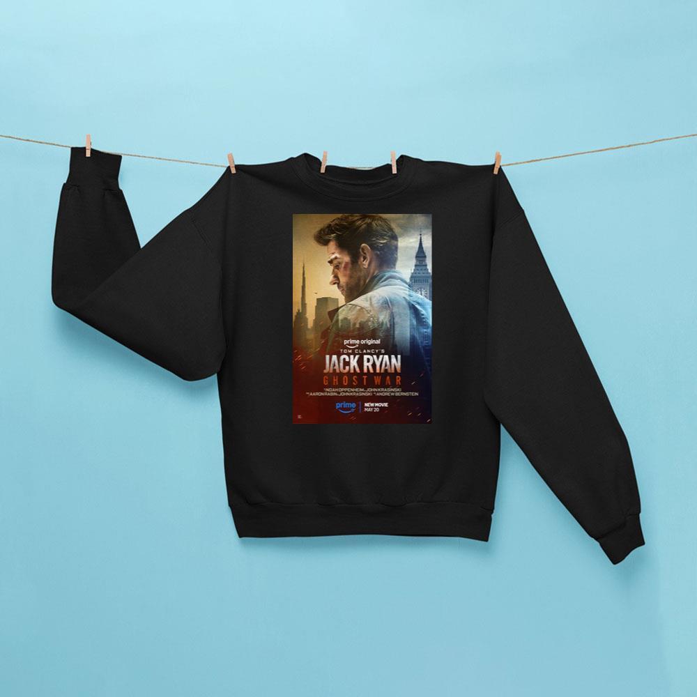 Jack Ryan Ghost War Sweatshirt Black Tom Clancy's Jack Ryan Merch Gifts For Movie Fan - Kdjoy