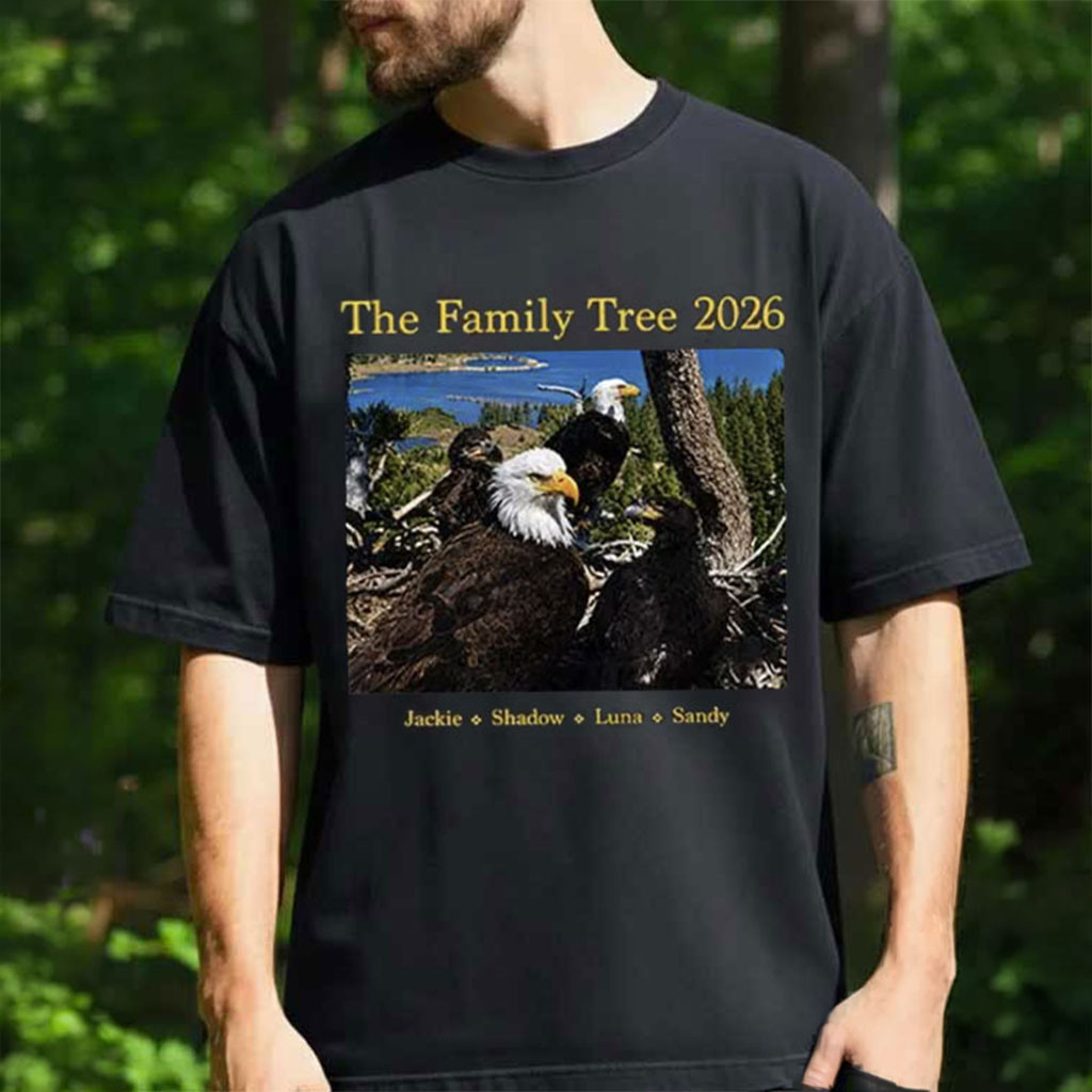 Jackie And Shadow Family Tree 2026 Big Bear Lake Bald Eagle T-Shirt Thank You Jackie Shirt - Kdjoy