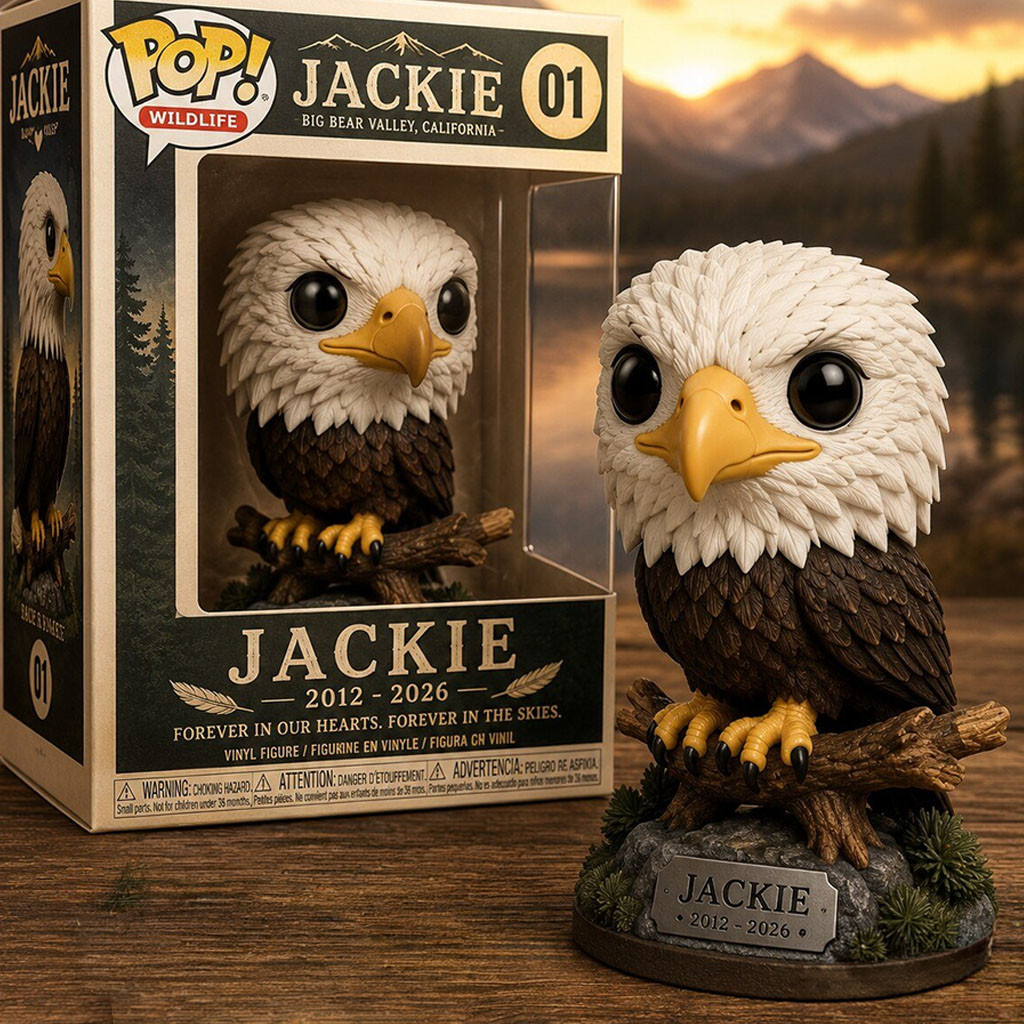 Jackie Bald Eagle Memorial Funko Pop Big Bear Valley Keepsake 2012 2026 Gift For Eagle Lover - Kdjoy