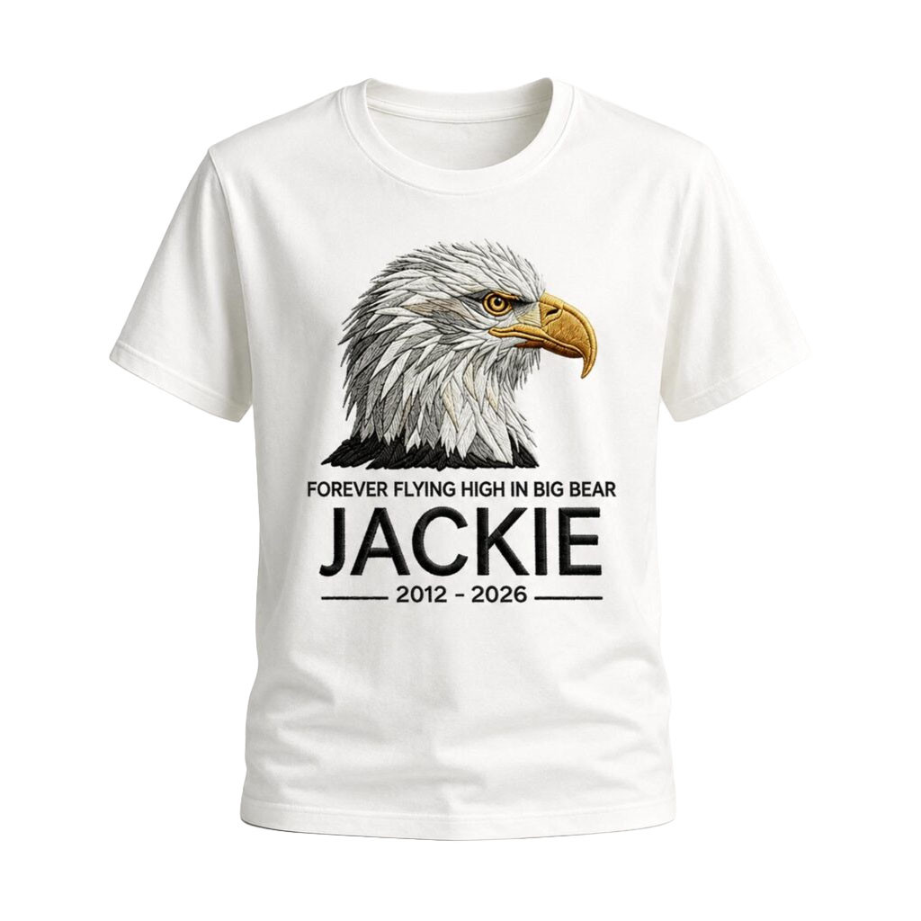 Jackie Big Bear Merch Eagle Forever Flying High In Big Bear Jackie 2012 2026 Shirt Gift Ideas - Kdjoy Jackie Big Bear Merch Eagle Forever Flying High In Big Bear Jackie 2012 2026 Shirt Gift Ideas - Kdjoy