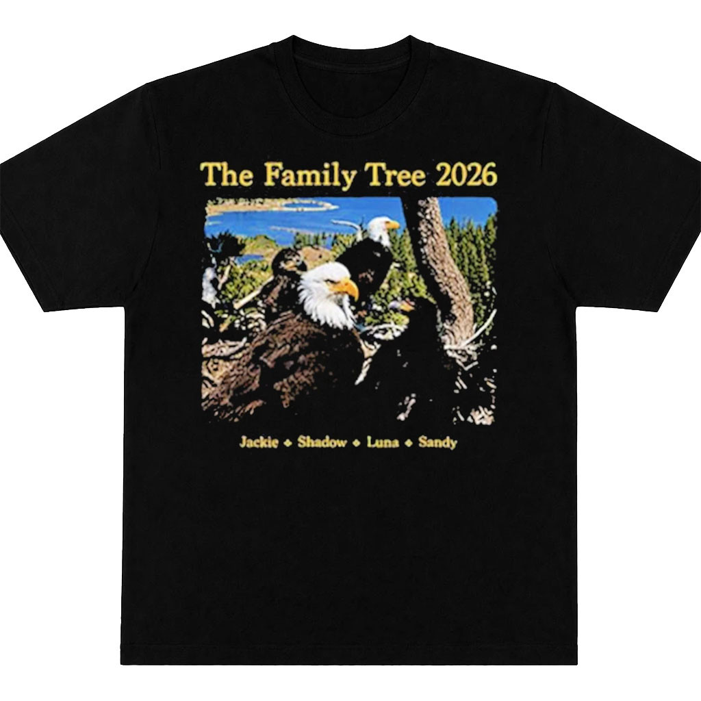 Jackie Big Bear Merch Jackie And Shadow Family Tree 2026 T-Shirt Present For Bald Eagle Fans - Kdjoy Jackie Big Bear Merch Jackie And Shadow Family Tree 2026 T-Shirt Present For Bald Eagle Fans - Kdjoy