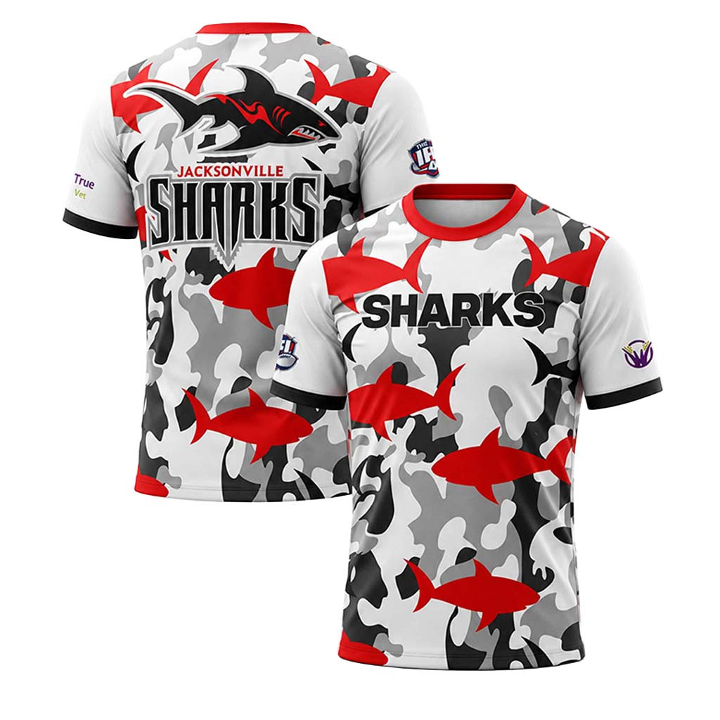 Jacksonville Sharks Military Appreciation Night 2026 Camo Shirt Jacksonville Sharks Merch - Kdjoy Jacksonville Sharks Military Appreciation Night 2026 Camo Shirt Jacksonville Sharks Merch - Kdjoy