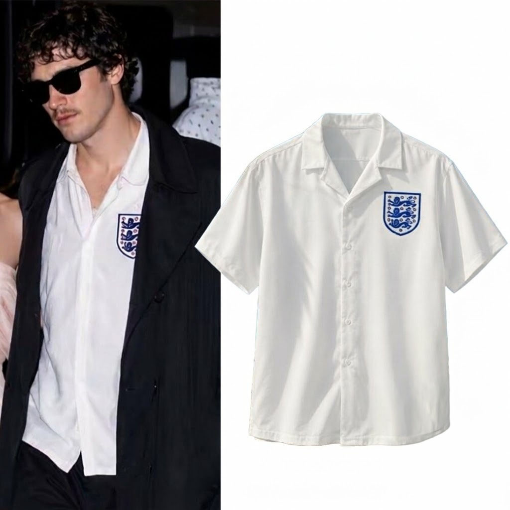Jacob Elordi England Three Lions Football Hawaiian Shirt England World Cup 2026 Merch Fan Gifts - Kdjoy Jacob Elordi England Three Lions Football Hawaiian Shirt England World Cup 2026 Merch Fan Gifts - Kdjoy