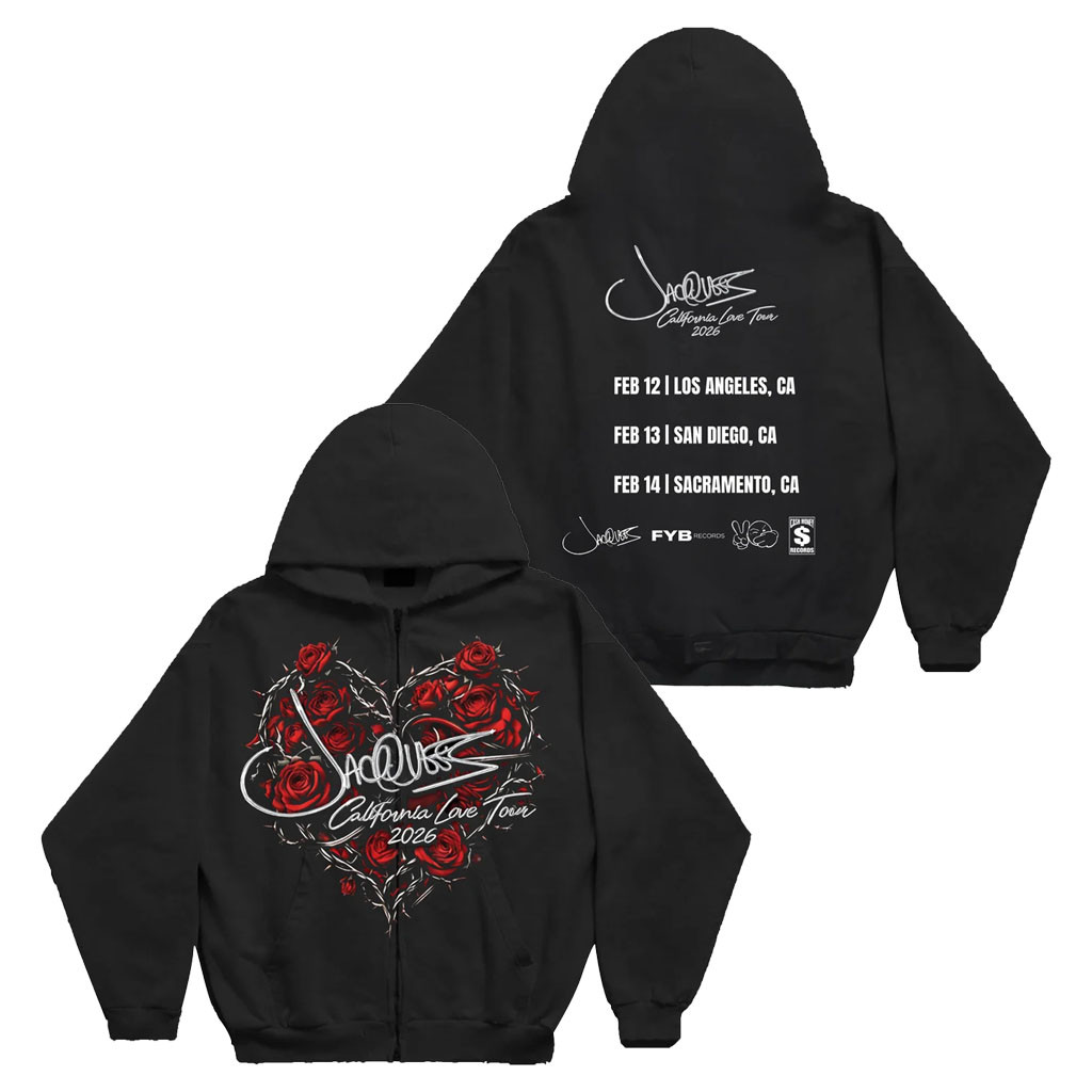 Jacquees Merch 2026 California Love Tour Hoodie Que Merch Best Gift For RnB Fans
