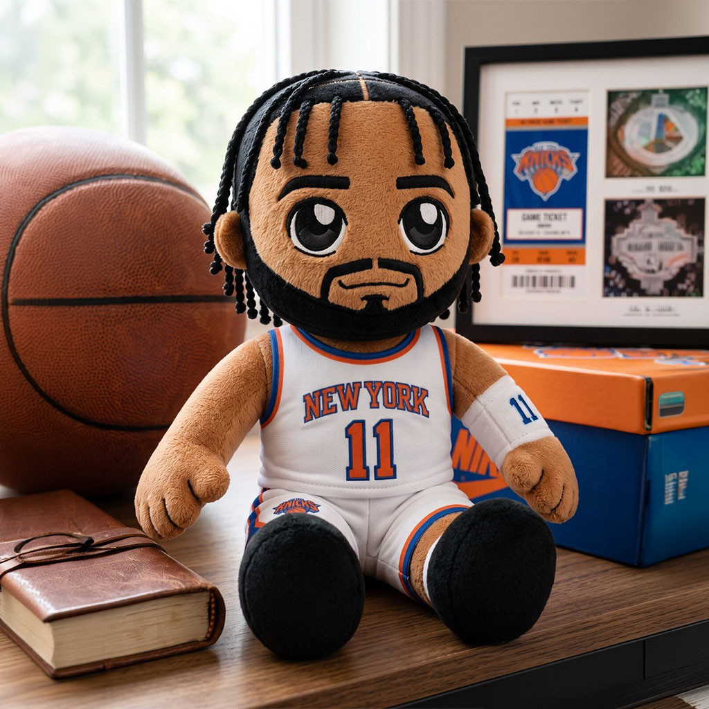 Jalen Brunson New York Knicks Plush Pillow #11 Jalen Brunson Merch Gift For Basketball Lovers - Kdjoy