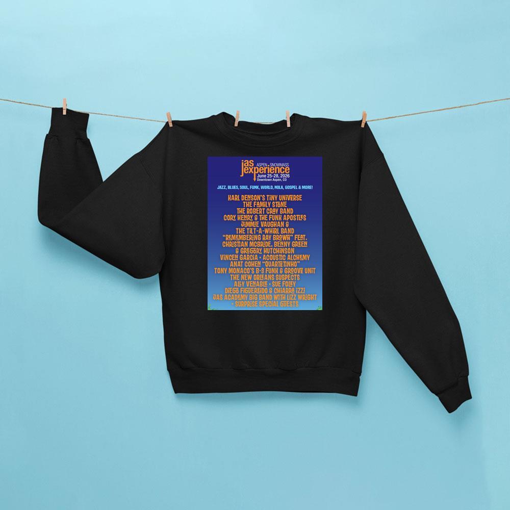 Jas June Experience 2026 Sweatshirt Black Cool Gifts For Music Lovers - Kdjoy