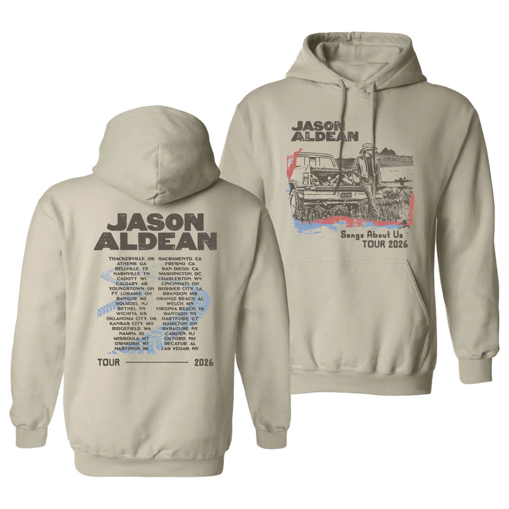 Jason Aldean Merch 2026 Songs About Us Tour Truck Hoodie Jason Aldean Tour Merch Gift For Fans - Kdjoy