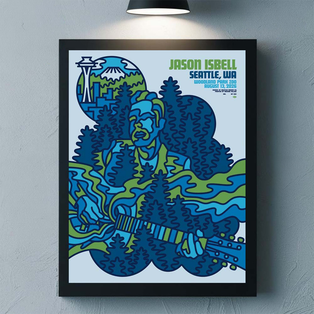 Jason Isbell Seattle Washington 2026 Event Poster Jason Isbell Merch Wall Hanging Decor - Kdjoy