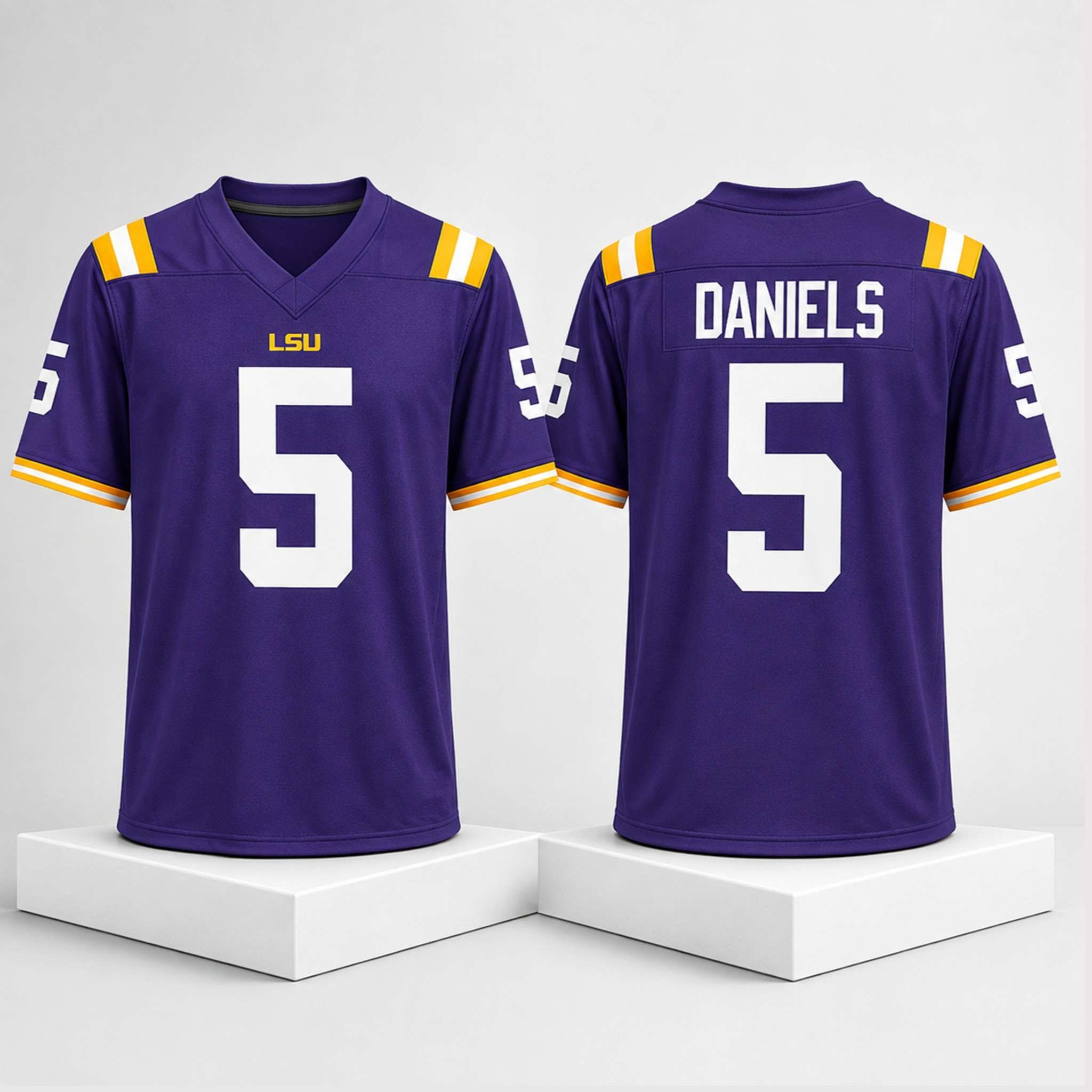 Jayden Daniels Purple LSU Tigers 2026 Jersey Jayden Daniels Merch Presents For Football Fans - Kdjoy