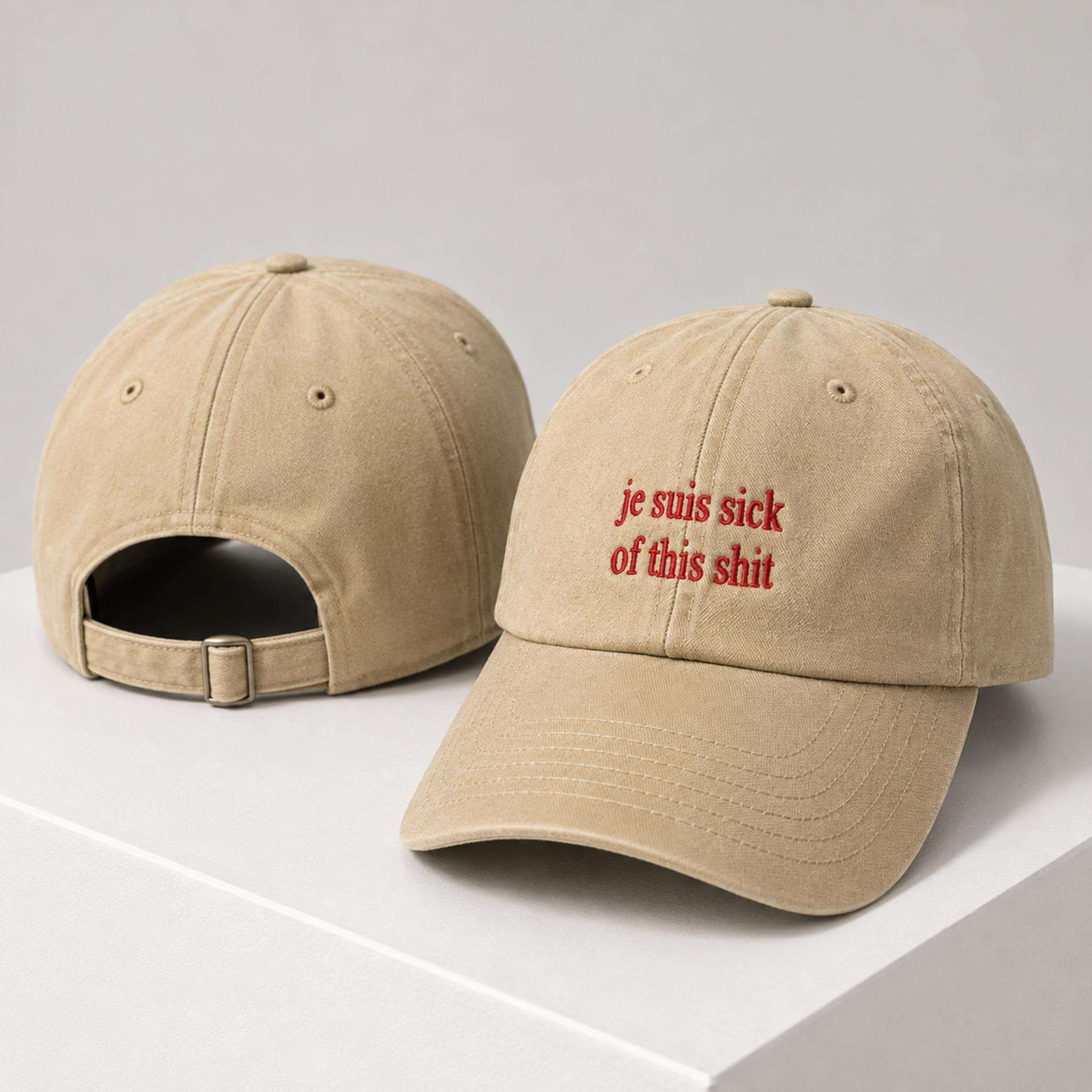 Je Suis Sick Of This Sht 2026 Hat Embroidered Best Gifts For Brother - Kdjoy Je Suis Sick Of This Sht 2026 Hat Embroidered Best Gifts For Brother - Kdjoy