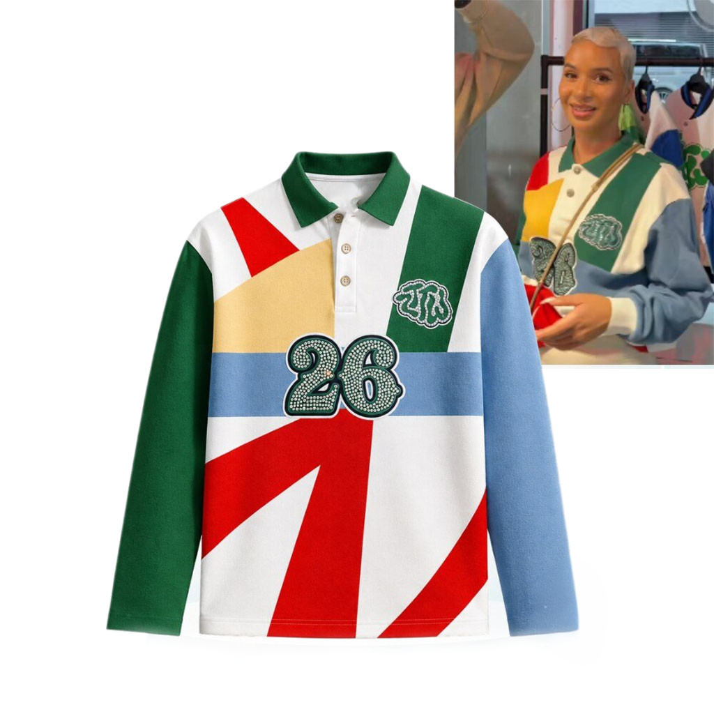 Jelaminah ZTTW Patchwork Long Sleeve Polo Shirt Birthday Gift For Friends - Kdjoy Jelaminah ZTTW Patchwork Long Sleeve Polo Shirt Birthday Gift For Friends - Kdjoy
