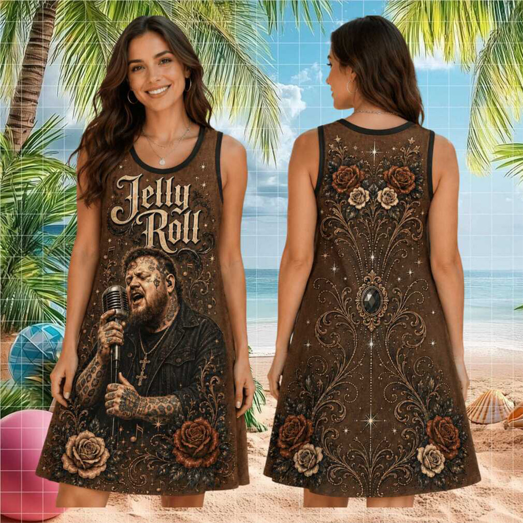 Jelly Roll Son Of A Sinner Tour Vintage Sleeveless Dress Jelly Roll Merch 2026 Gift For Her - Kdjoy