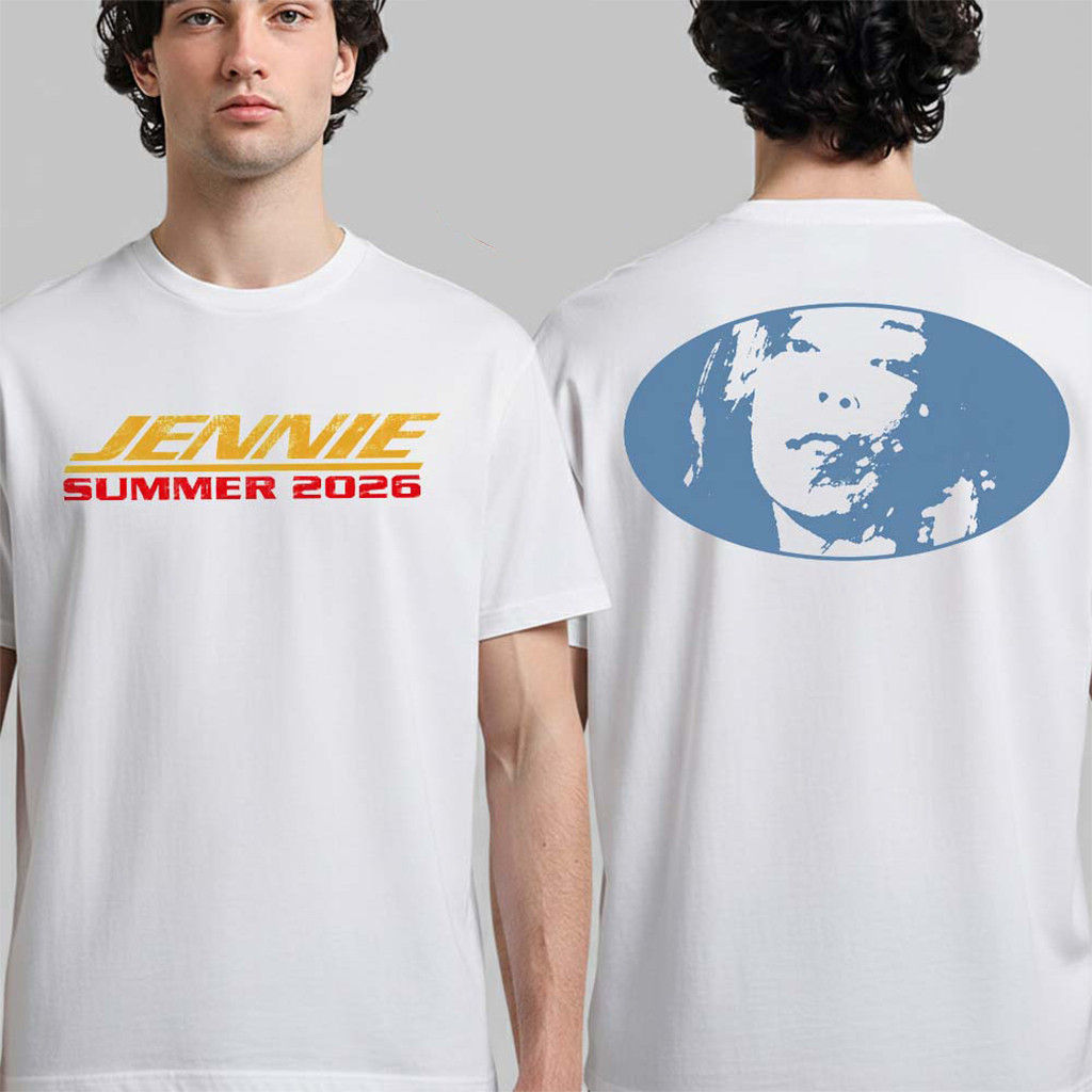 Jennie Merch BlackPink Lollapalooza Chicago 2026 Summer T-Shirt Gifts For Friends - Kdjoy Jennie Merch BlackPink Lollapalooza Chicago 2026 Summer T-Shirt Gifts For Friends - Kdjoy