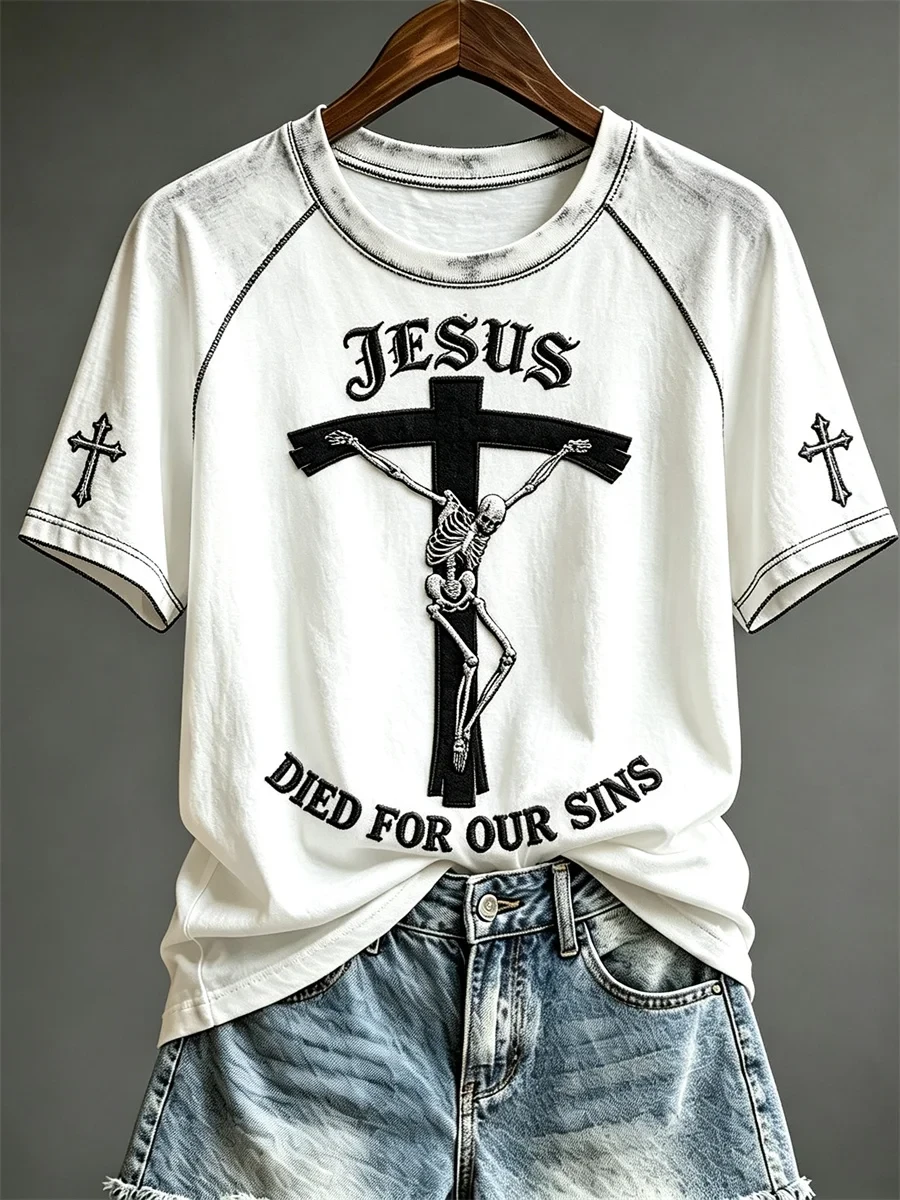Jesus Died For Our Sins T-Shirt Religious Christian Shirt Apparel For Christian Lover - Kdjoy