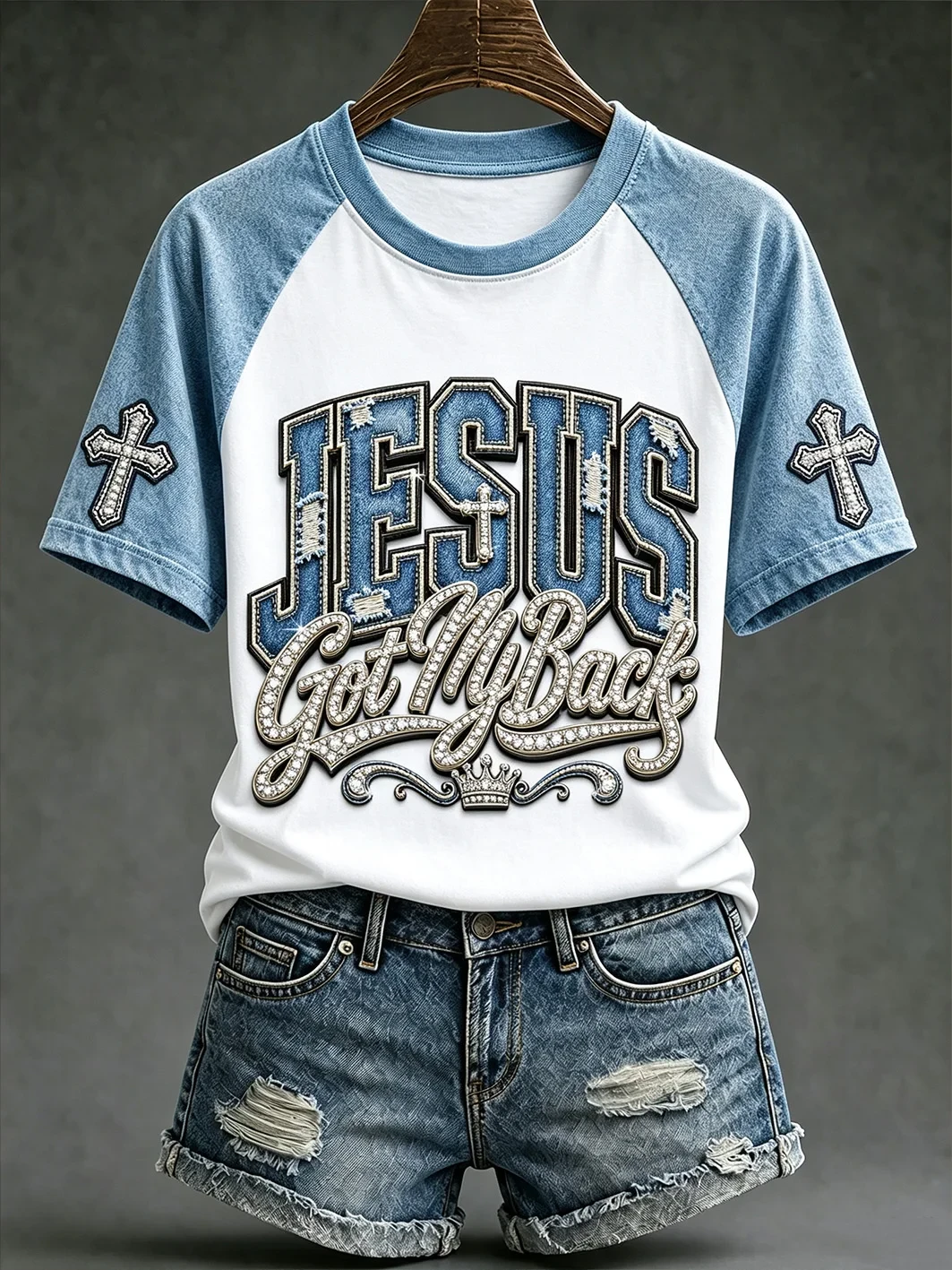Jesus Got My Back T-Shirt Christian Faith Shirt Unique Birthday Gift For Women - Kdjoy