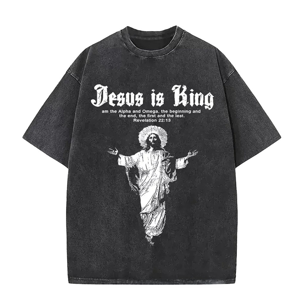 Jesus Is King T-Shirt Am The Alpha And Omega Bible Shirt Gift For Christian - Kdjoy Jesus Is King T-Shirt Am The Alpha And Omega Bible Shirt Gift For Christian - Kdjoy
