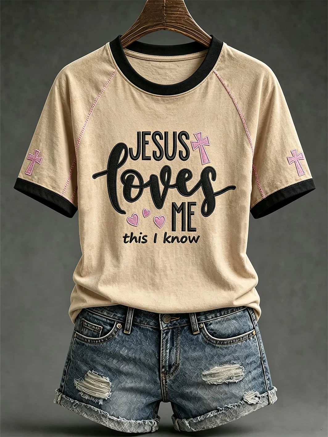 Jesus Loves Me This I Know T-Shirt Faith In Love Clothing Christian Gifts For Her - Kdjoy