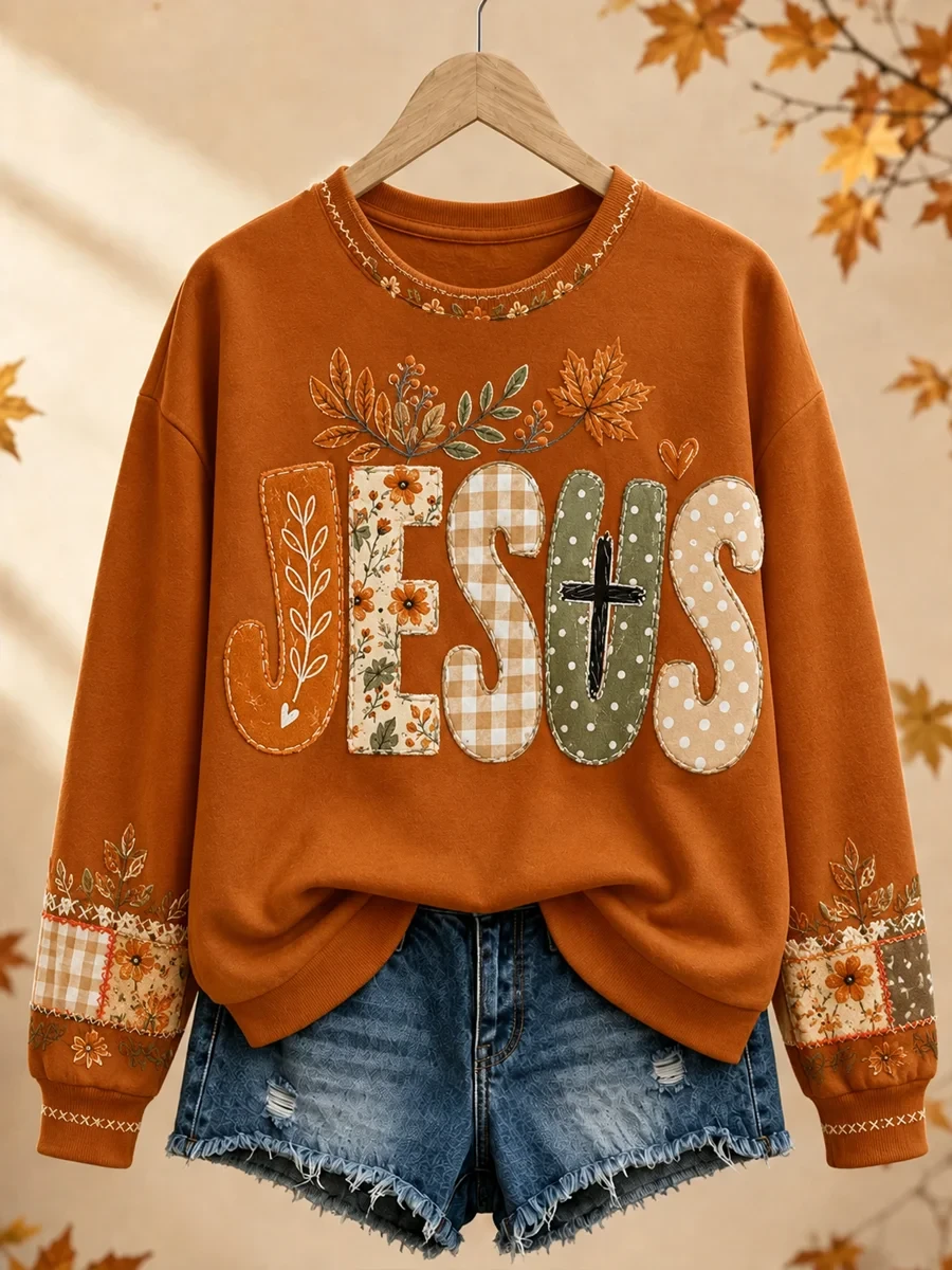 Jesus Sweatshirt Autumn Fall Clothing Halloween Gifts For Girlfriend - Kdjoy