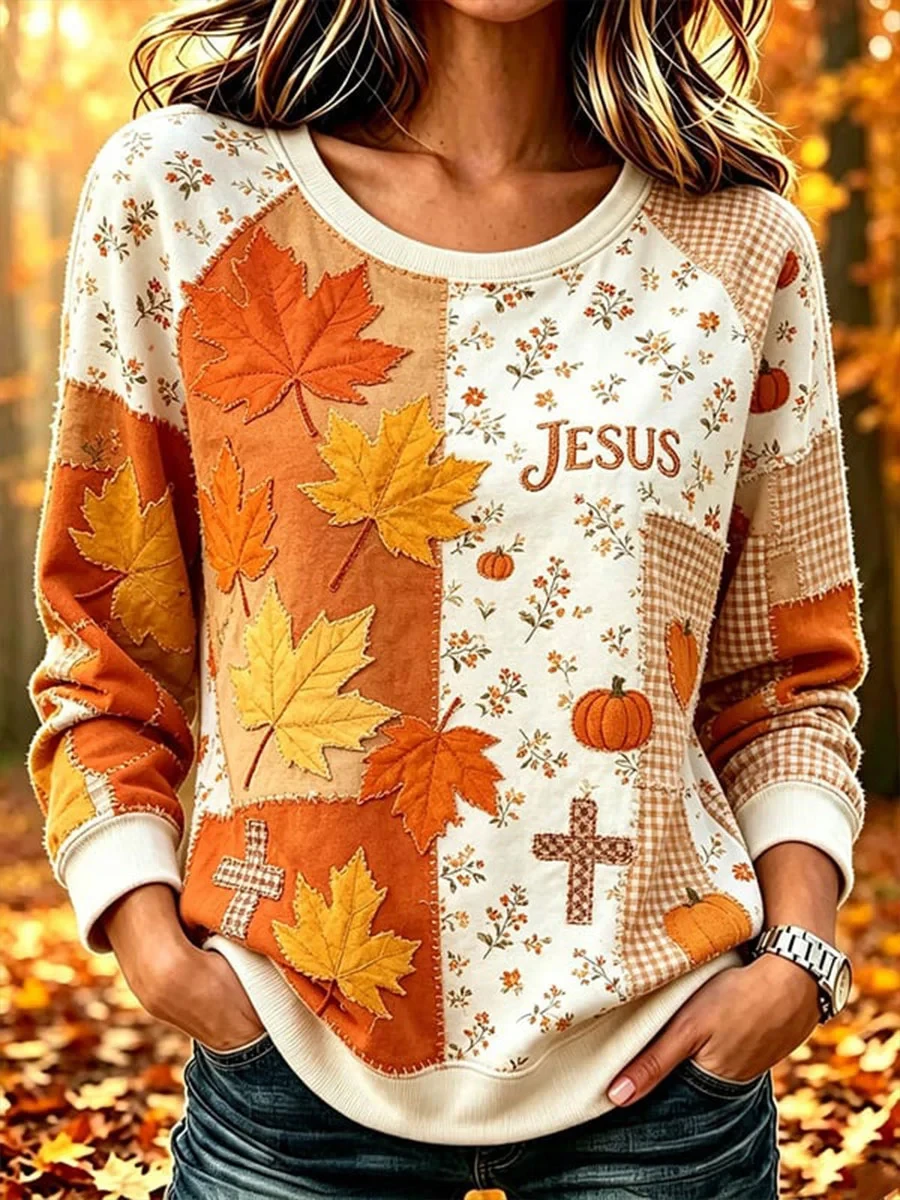 Jesus Sweatshirt Autumn Fall Merch Unique Birthday Gift For Women - Kdjoy Jesus Sweatshirt Autumn Fall Merch Unique Birthday Gift For Women - Kdjoy