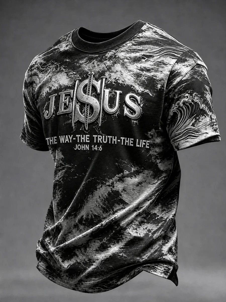 Jesus The Way The Truth The Life T-Shirt Christian Faith Merch Gifts For Fall Apparel - Kdjoy