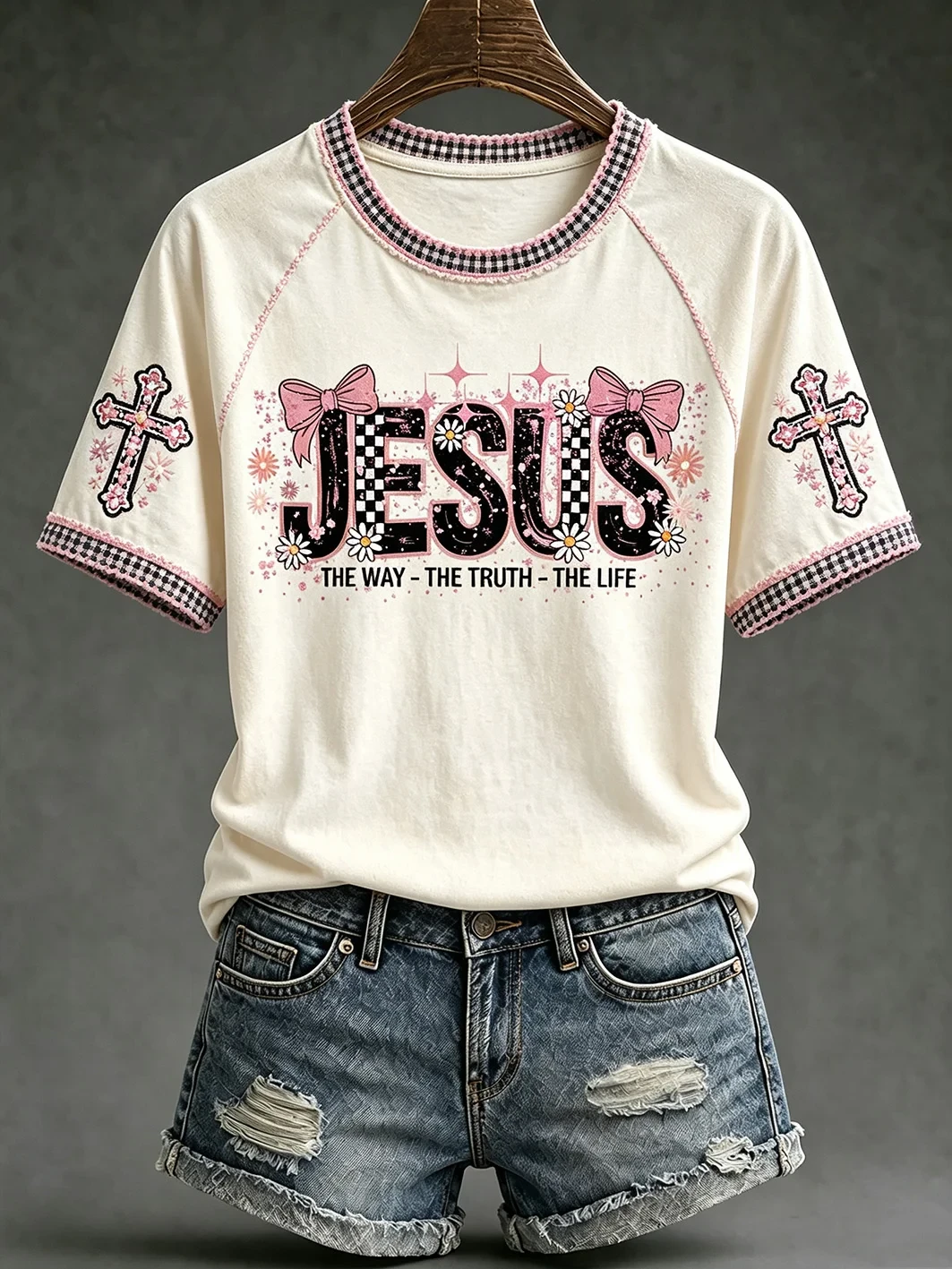 Jesus The Way The Truth The Life T-Shirt Christian Faith Merch Unique Gifts For Women - Kdjoy