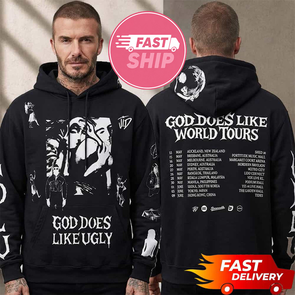 JID God Does Like World Tours 2026 Hoodie JID Merch Best Gifts For Music Lovers - Kdjoy