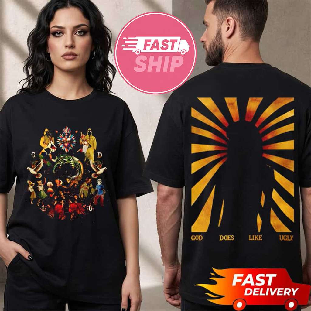JID Live On Tour 2026 God Does Like Ugly Tour T-Shirt JID Merch Gift Ideas For Music Lovers - Kdjoy