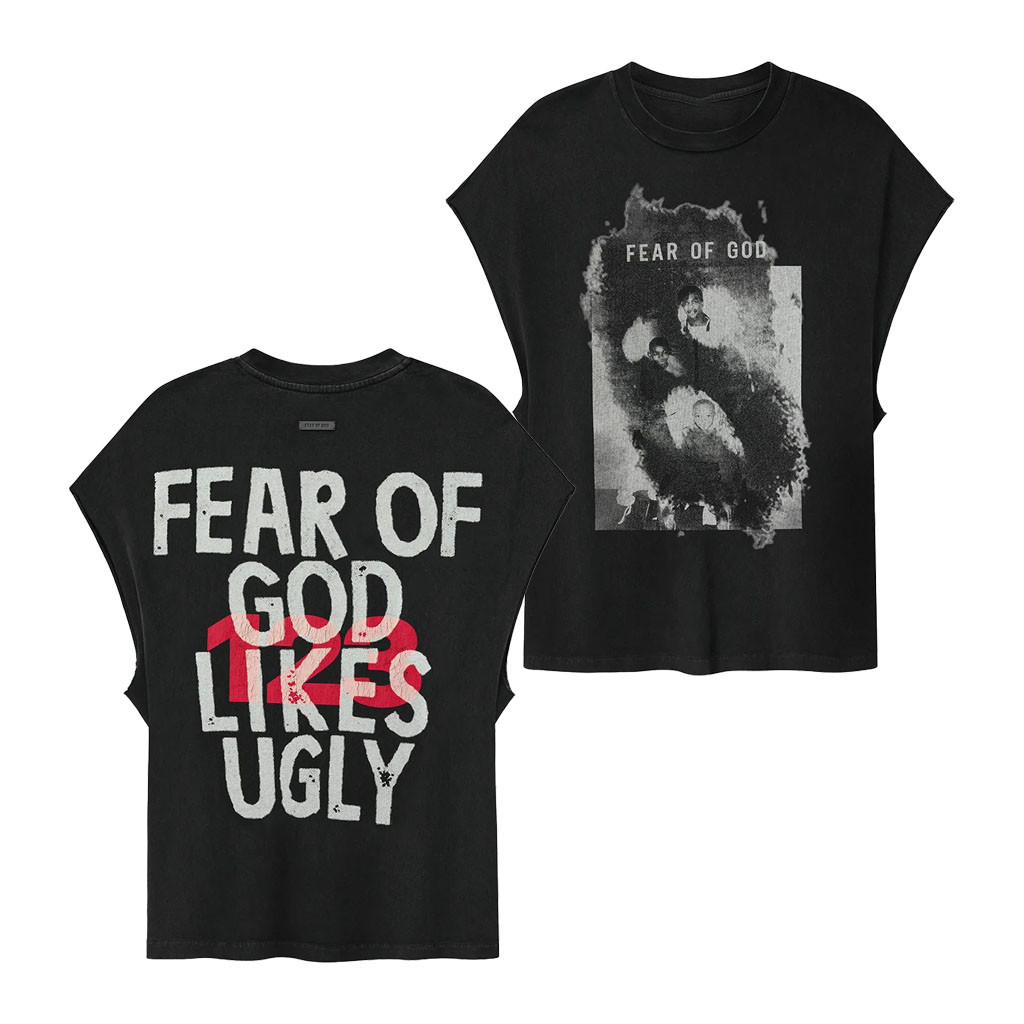 JID Merch 2026 Fear Of God Likes Ugly Tank Top God Does Like Ugly Merch Gift For Rap Fans - Kdjoy