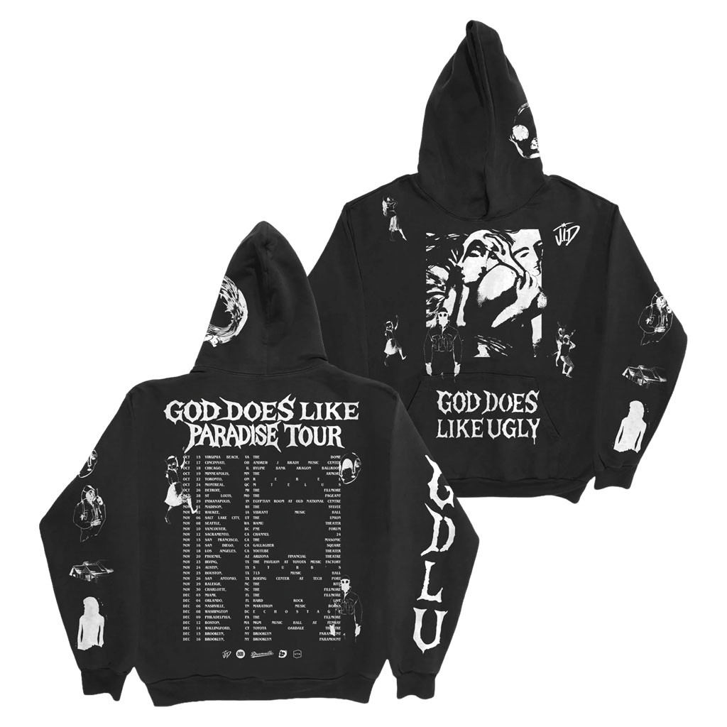 JID Merch 2026 GDLU North American Tour Hoodie God Does Like Paradise Tour Hoodie Fan Gifts - Kdjoy JID Merch 2026 GDLU North American Tour Hoodie God Does Like Paradise Tour Hoodie Fan Gifts - Kdjoy