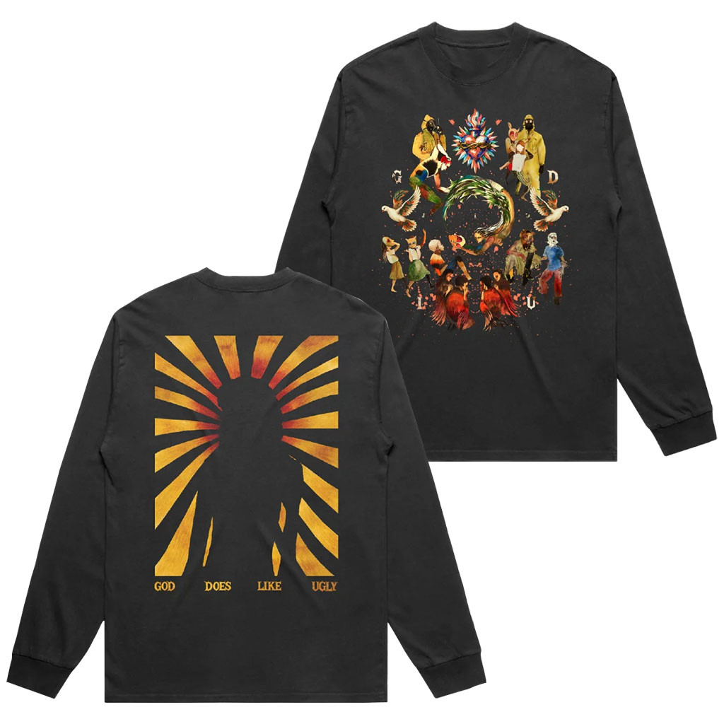 JID Merch 2026 God Does Like Ugly Long Sleeve Shirt Present For Hip Hop Fans - Kdjoy