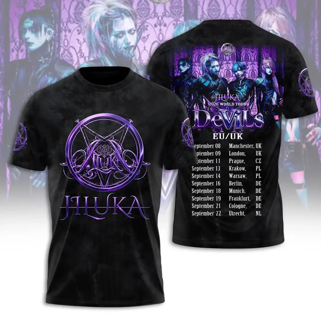 Jiluka EU UK World Tour 2026 T-Shirt Jiluka Merch Cool Gifts For Music Lovers - Kdjoy