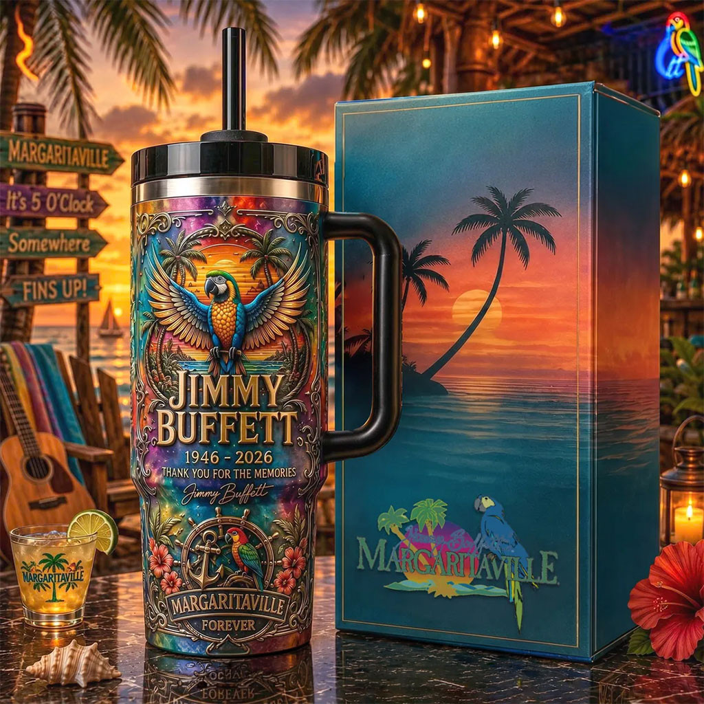 Jimmy Buffett Thank You For The Memories Tumbler Margaritaville Forever Jimmy Buffett Merch - Kdjoy Jimmy Buffett Thank You For The Memories Tumbler Margaritaville Forever Jimmy Buffett Merch - Kdjoy
