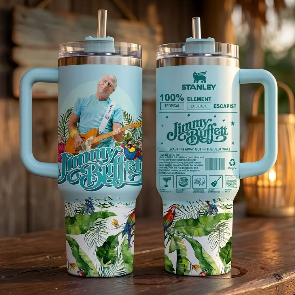Jimmy Buffett Tropical 40oz Tumbler Jimmy Buffett Merch Presents For Music Lovers - Kdjoy Jimmy Buffett Tropical 40oz Tumbler Jimmy Buffett Merch Presents For Music Lovers - Kdjoy