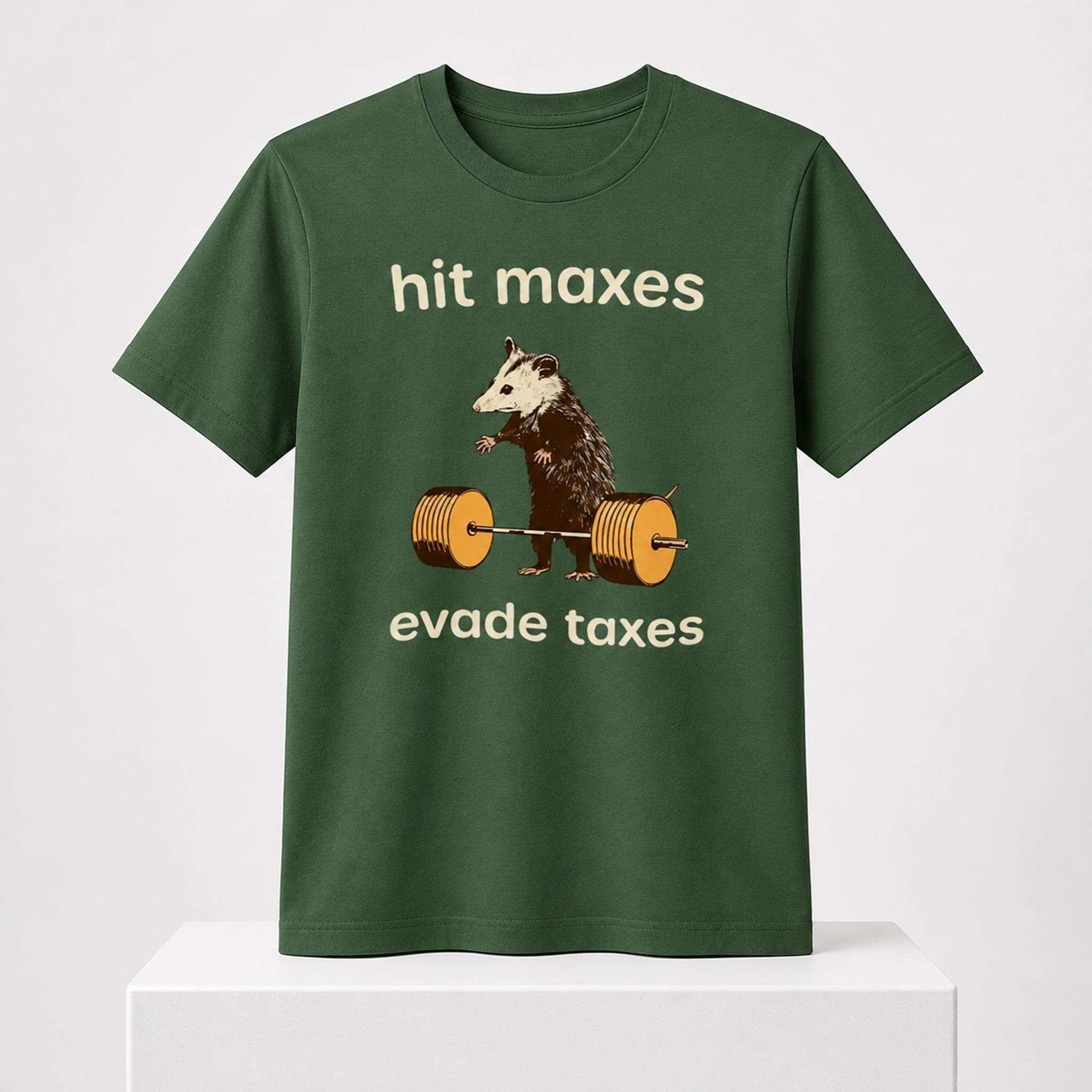 Jimothy Hit Maxes Evade Taxes 2026 Shirt Funny Weightlifting T-Shirt Gifts For BFF - Kdjoy