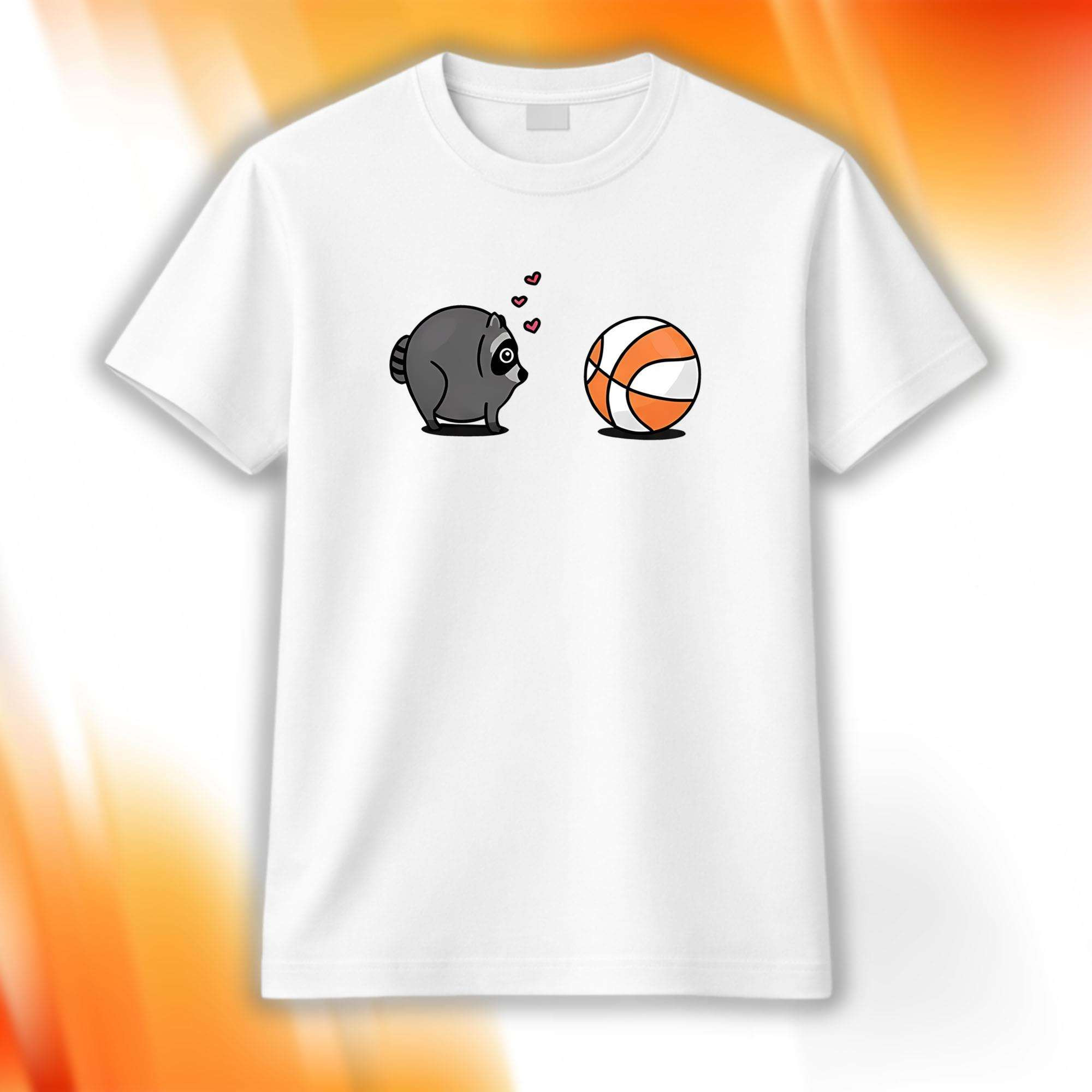 Jimothy Loves Hoops Shirt Cute Raccoon T-Shirt Gifts For Besties - Kdjoy
