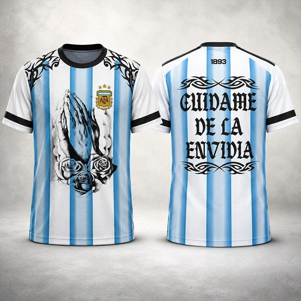 Joe Jonas Argentina Praying Hands And Roses T-Shirt Argentina Team Merch Gift For Fans - Kdjoy Joe Jonas Argentina Praying Hands And Roses T-Shirt Argentina Team Merch Gift For Fans - Kdjoy