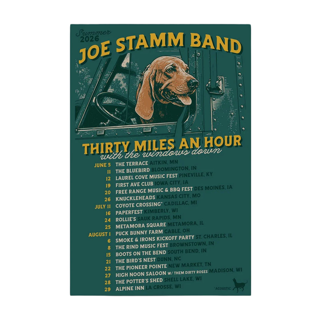 Joe Stamm Band Merch 2026 Windows Down Tour Poster Wall Art Decor Gift For Music Lovers - Kdjoy Joe Stamm Band Merch 2026 Windows Down Tour Poster Wall Art Decor Gift For Music Lovers - Kdjoy